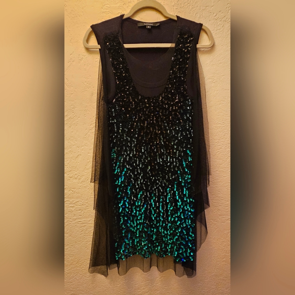Givenchy Mesh & Sequined Tunic Top - image 1